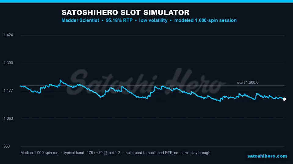 $60.40 modelled loss line over 1,000 spins