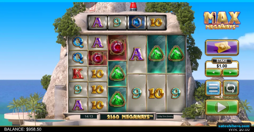 Six-reel grid settled before a spin