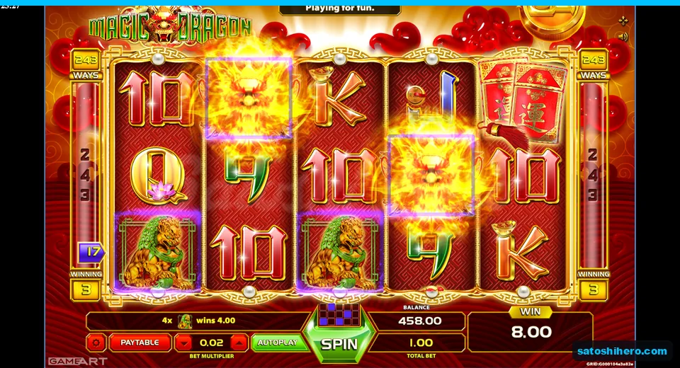 8.00 win with lions and wilds