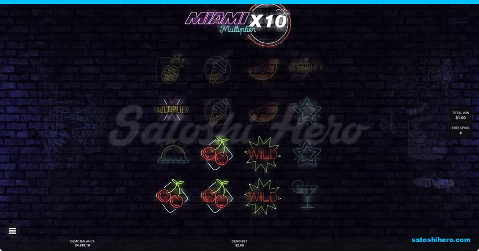 Cherry win with X10 ring and wilds