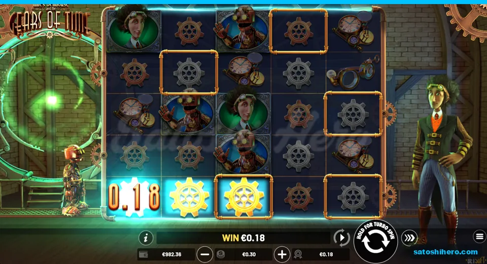 $0.18 win with three gold gears