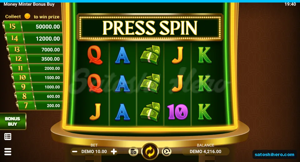4,216 balance shown after final spin