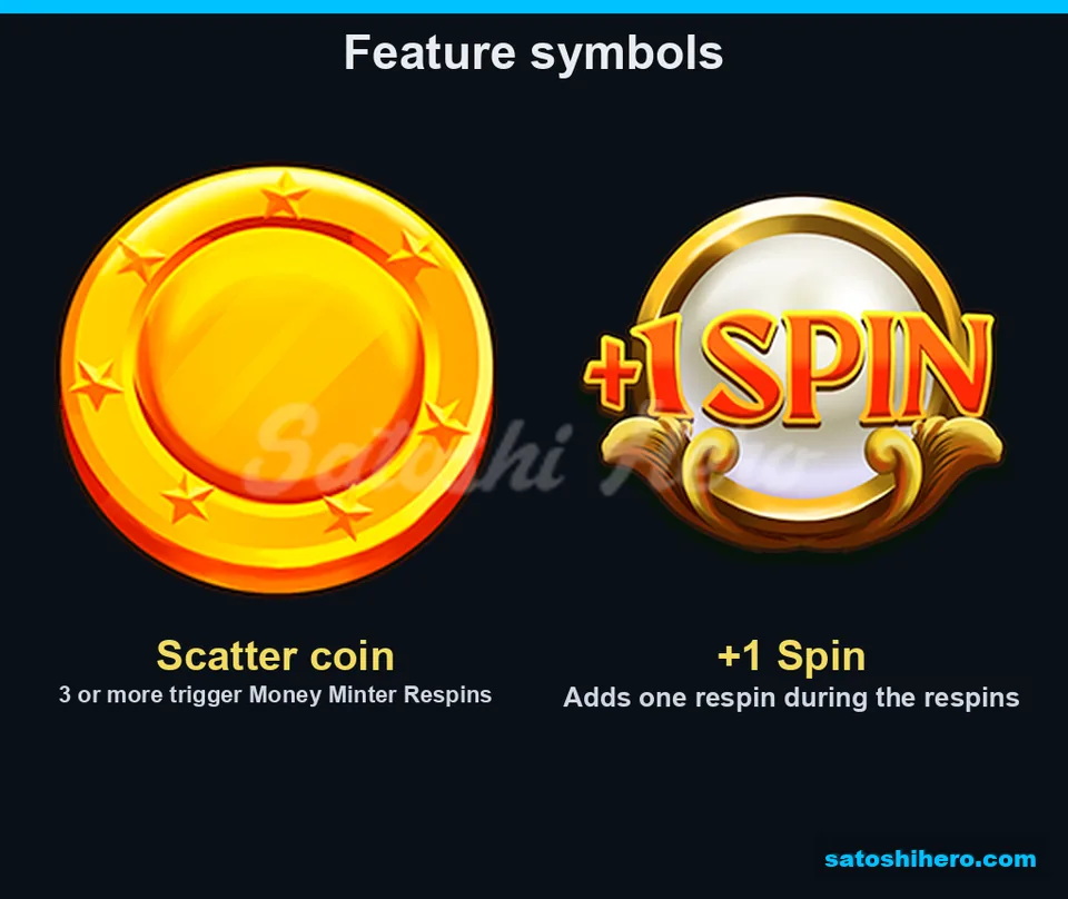 Scatter coin and +1 Spin tile shown