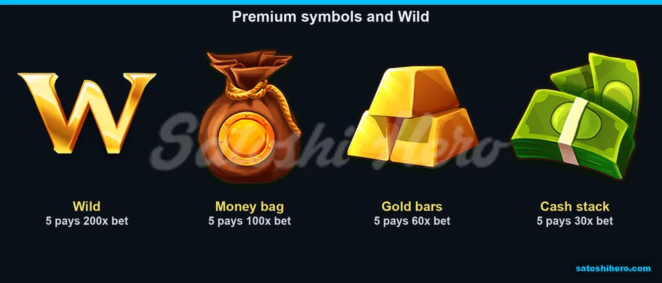 200x wild and premium pays displayed