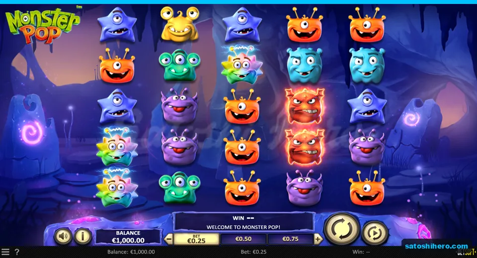 Opening five by five grid with colourful monsters