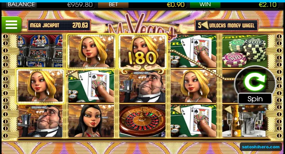 $2.10 win bar with three starlets aligned