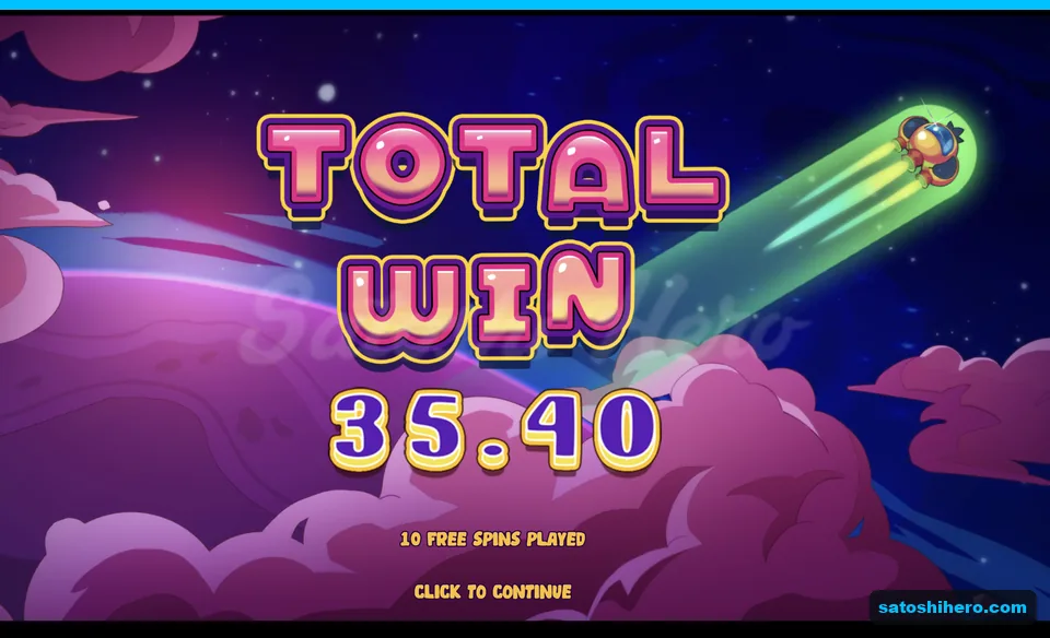 Total win card shows 35.40 dollars