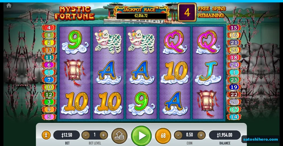 Free spins continued with four remaining