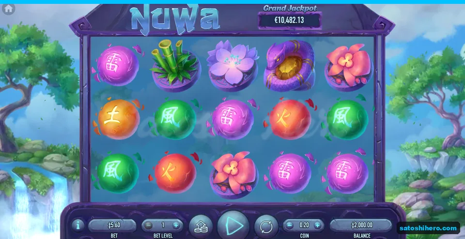 Fresh load revealed flower planters, element orbs and coiled snake