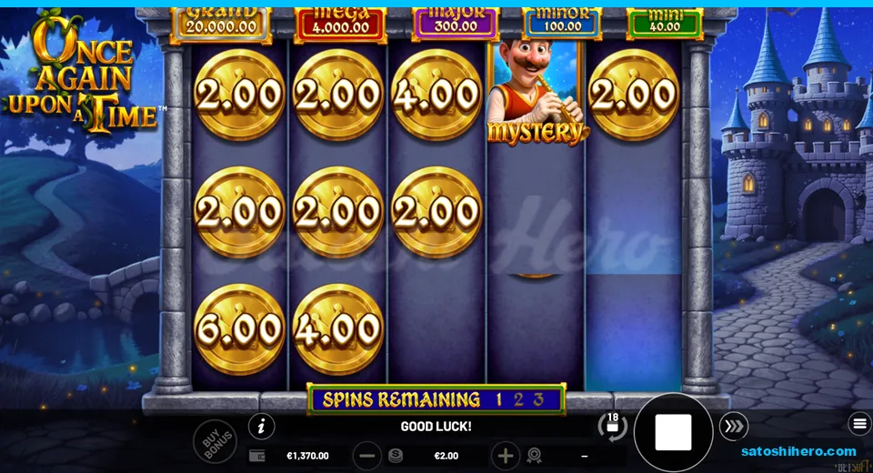 Nine coins locked with three respins left