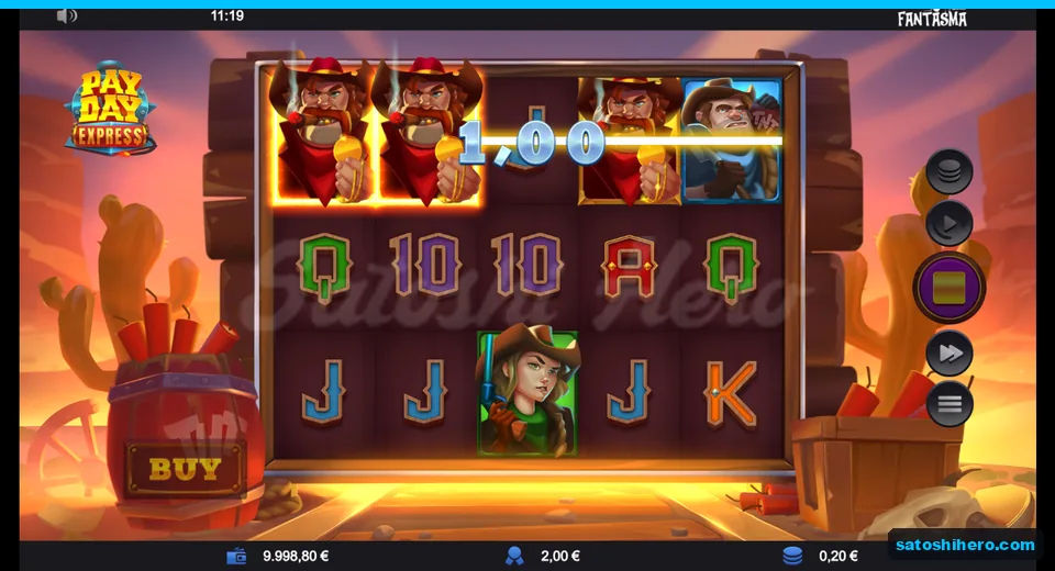 $2.00 win field with top-row cowboy line