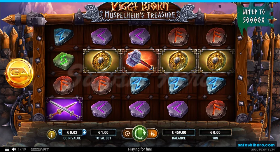 $459.00 balance beside the settled 5x4 rune board