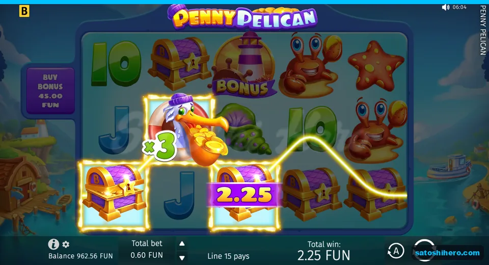 Win screen with x3 wild and chests