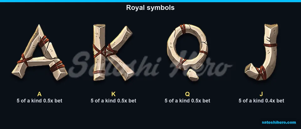 Four bone royals with low five-kind pays