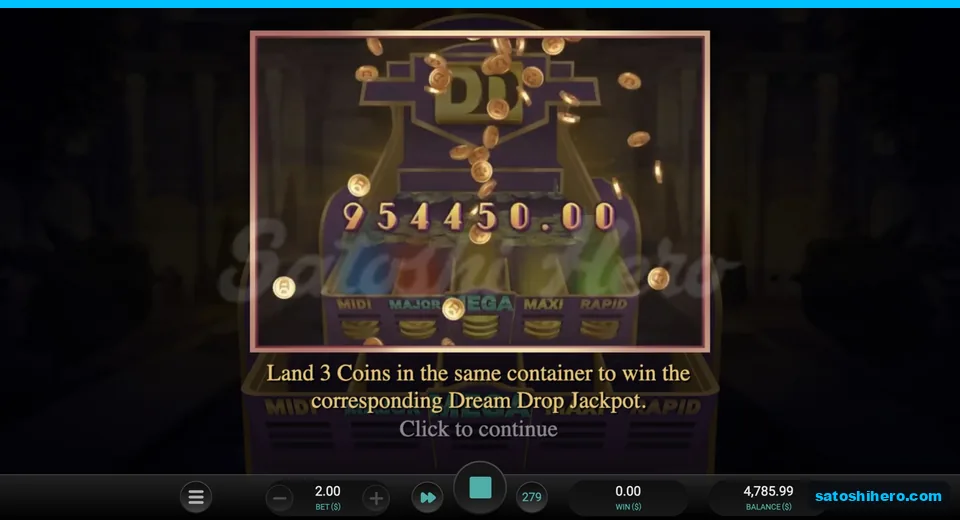 Three coins rule shown before round