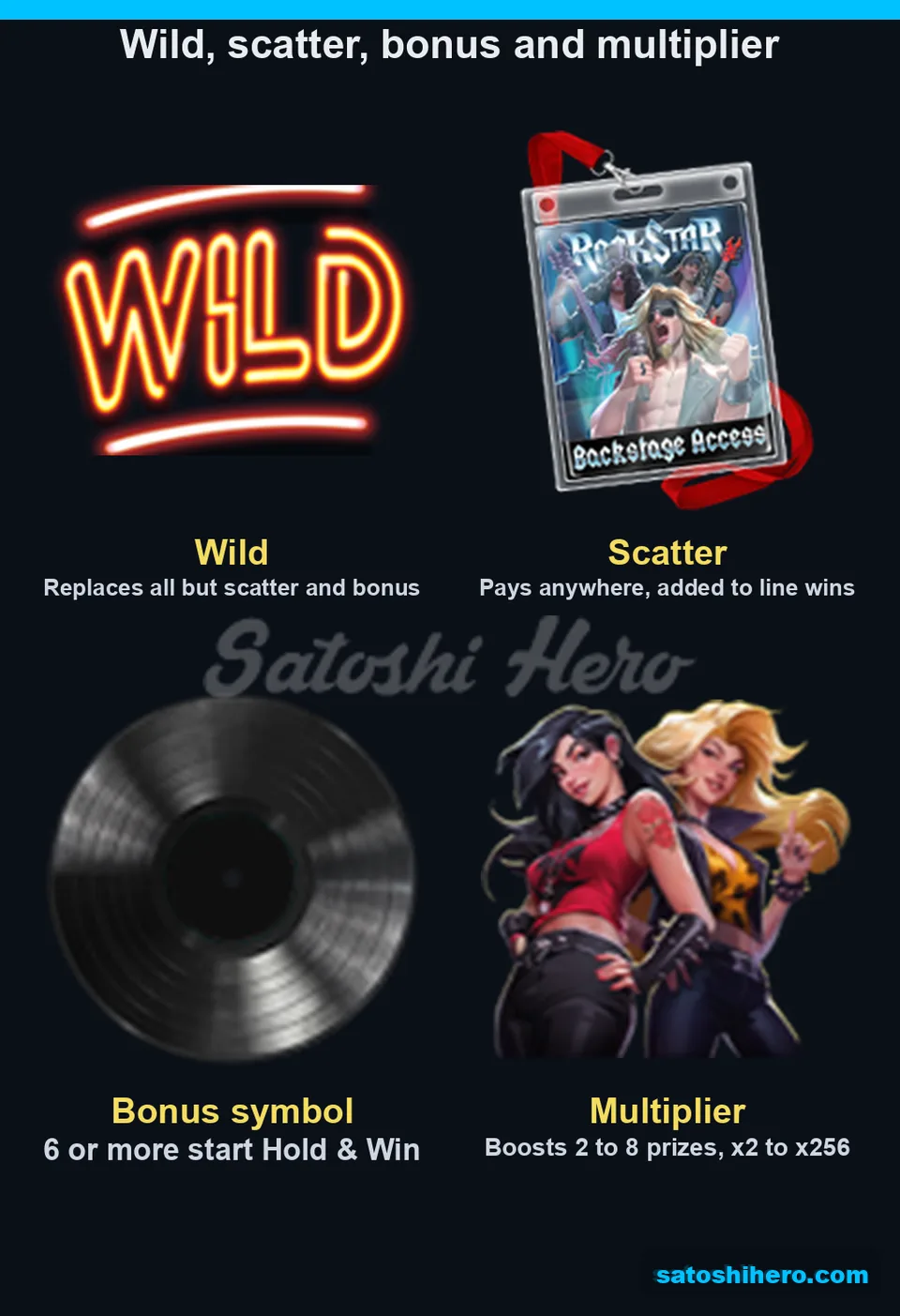 Wild scatter vinyl and multiplier symbols explained