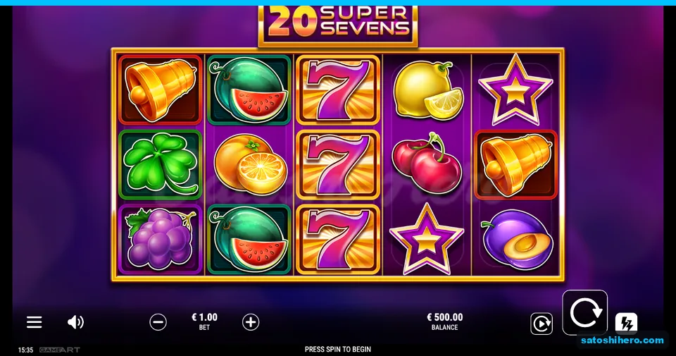 $1.00 bet and $500.00 balance beneath settled fruit reels