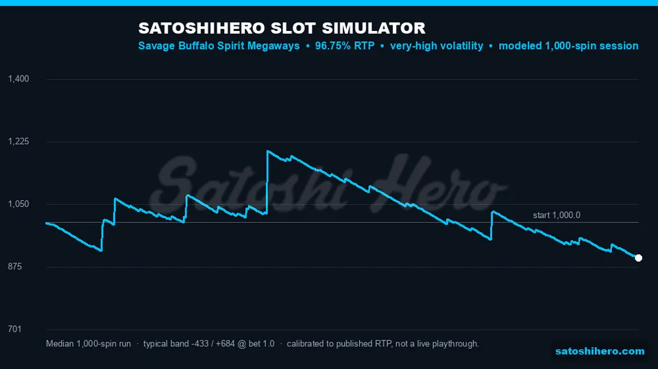 Simulator graph with median and percentile band