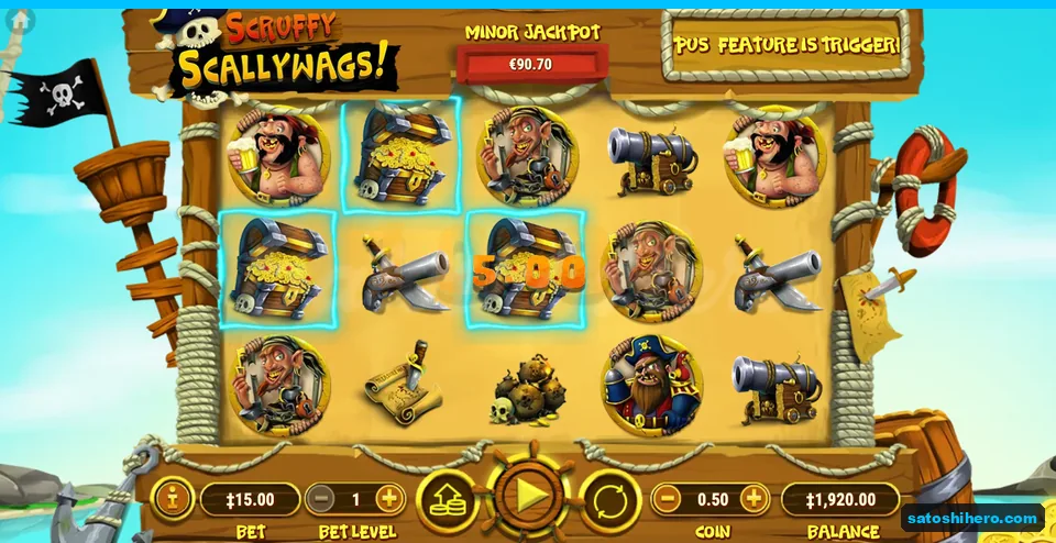 Treasure Chests landed for a 5.00 line prize