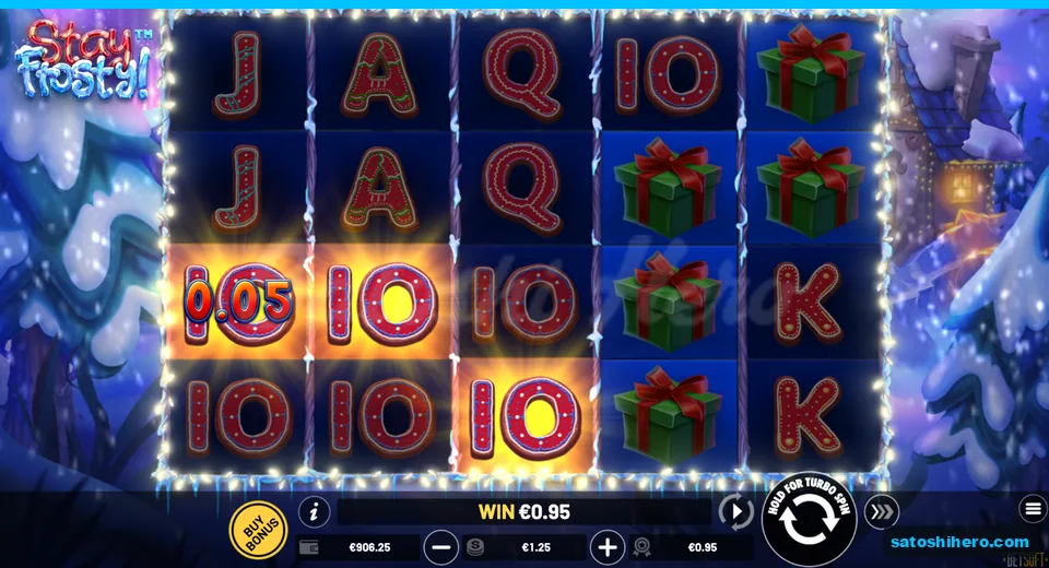 WIN $0.95 shown across three lit lines