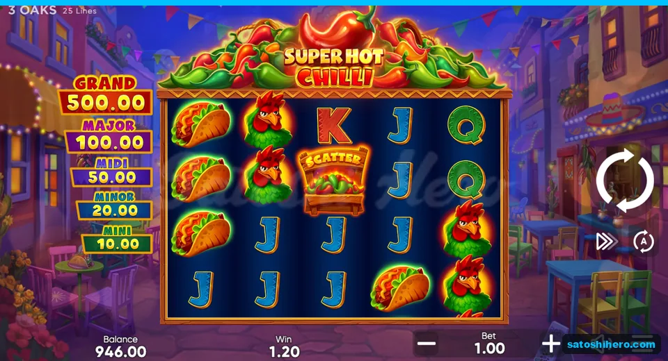 Board showing J line win paying 1.20