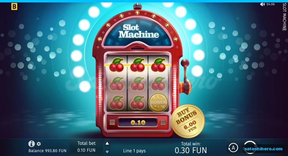 Win screen with cherries across three lines