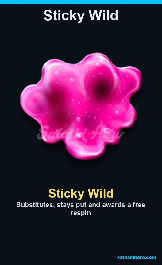Pink Sticky Wild shown on the panel
