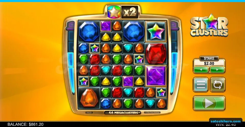 Grown grid showing x2 and $2.40 win