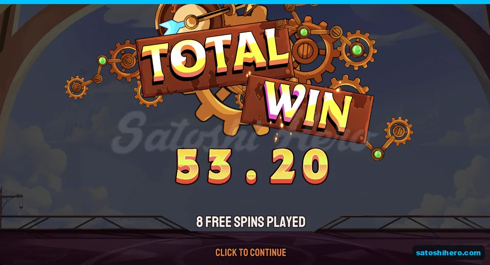 Total win card shows bought free spins