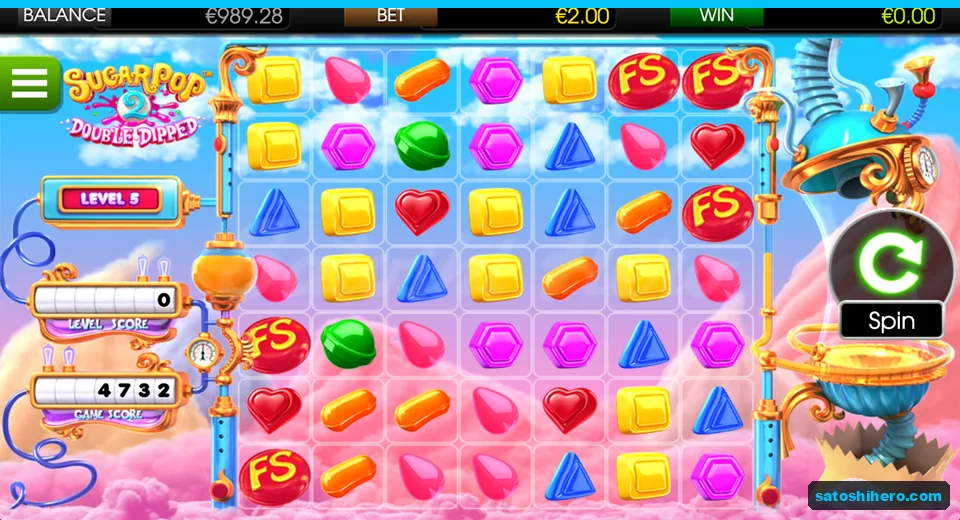 Level 5 settled grid with visible balance
