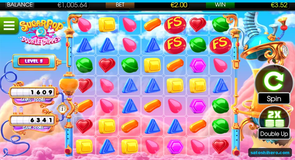 $3.52 win bar beside settled candy grid
