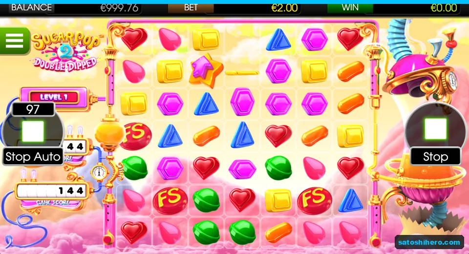 Yellow free spins board with discs and star