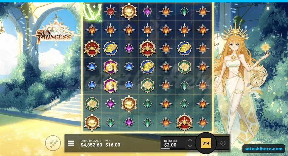 Medallion and gem clusters pay sixteen dollars