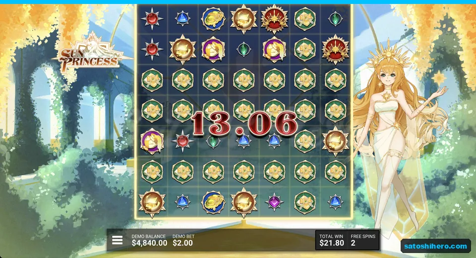Bow medallions spread across most grid spaces