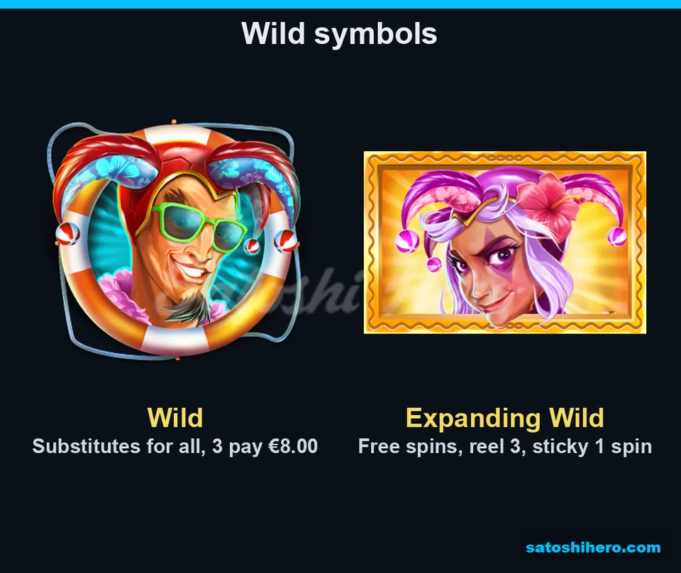 Two Wild symbols display standard and expanding designs