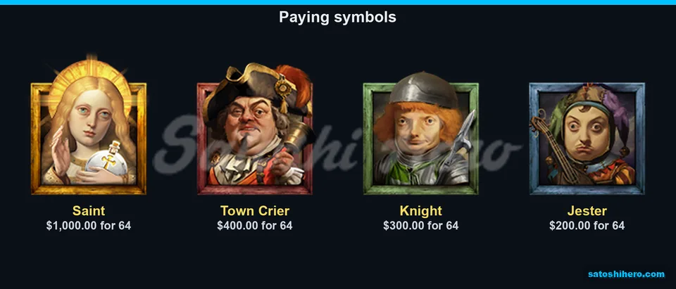 Four portrait symbols with full-screen pays