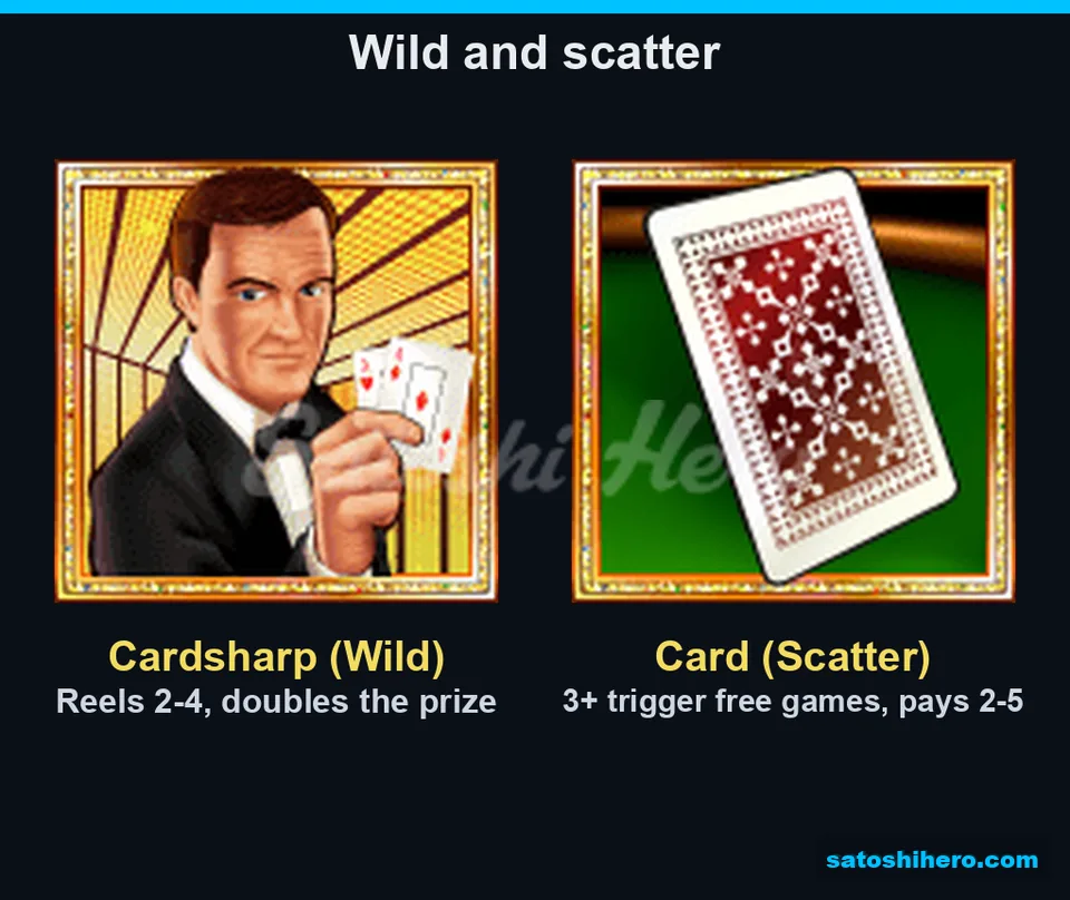 Wild and scatter symbols displayed side by side