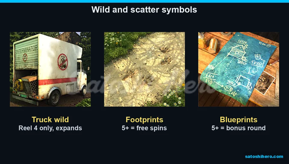 Truck wild, Footprints and Blueprints displayed