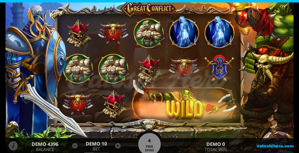 Four spins remain with stretched orc wild in place