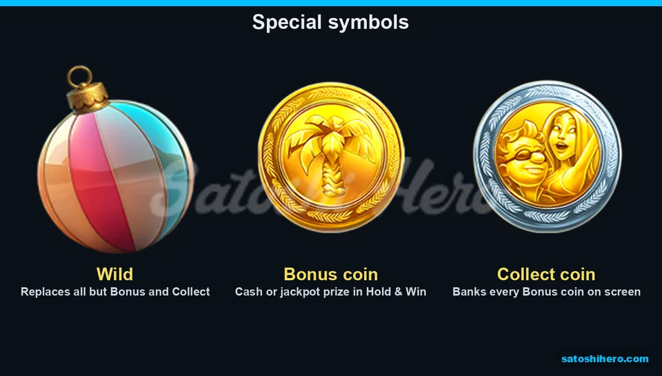 Wild bonus and collect symbols explain their roles