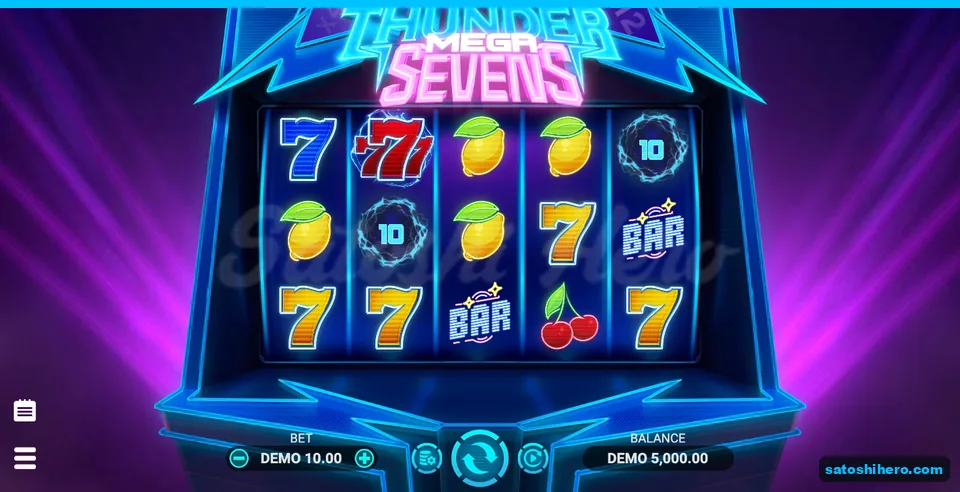 Five reels settled with neon fruit symbols