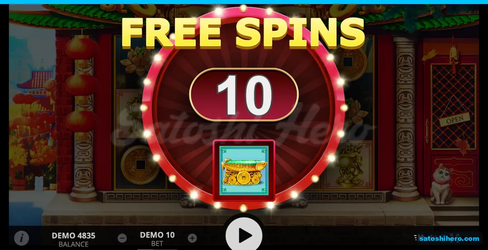 10 spins start with golden fish selected