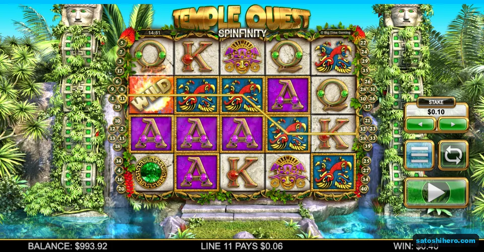 Five-reel grid settled with $0.40 win