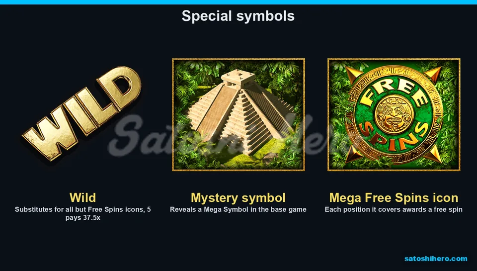 Special symbol tiles for Wild Mystery and Free Spins