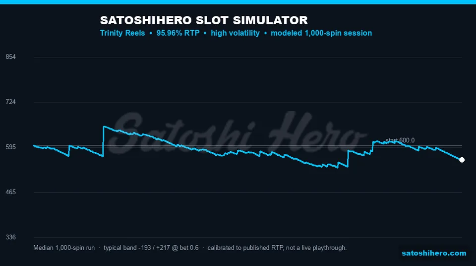 Blue 1,000-spin curve ending below start