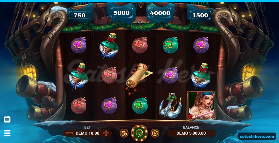 5,000.00 balance shown before the first spin