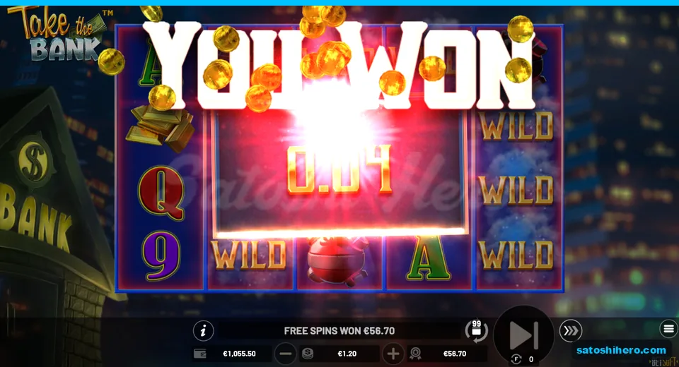 $56.70 free spins win overlay