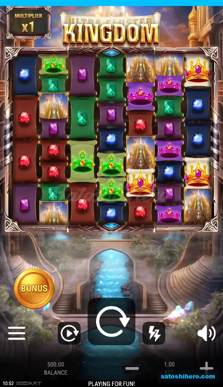 Full crown and gem grid with x1 badge