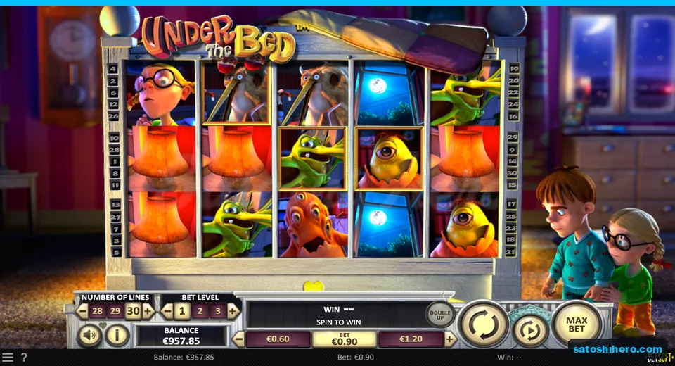 Settled bedroom reels with spin to win panel