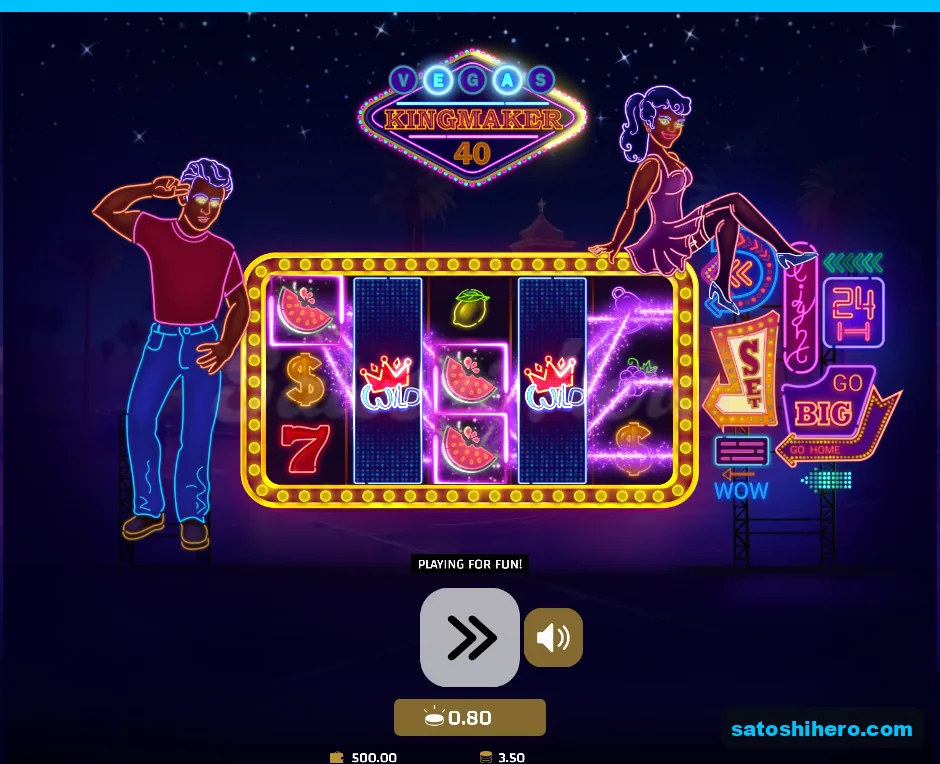 3.50 win shown with full Wild reels two and four